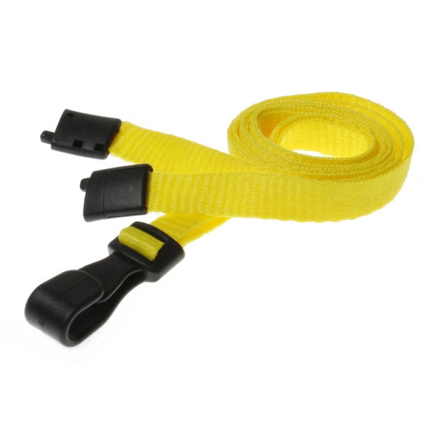 Billede af Gul lanyard / Halssnor / Keyhanger / Nøglesnor / Halsrem 10 mm med plast krog. 60270547