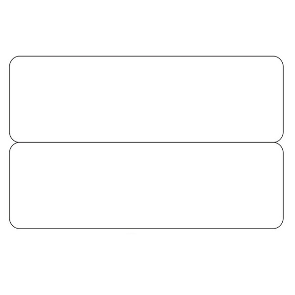 Bilde av Blank white 2-up e.g. name tags / price tag cards - CR80. 70102045 (DE,SE,NO,FI,RO,PL)